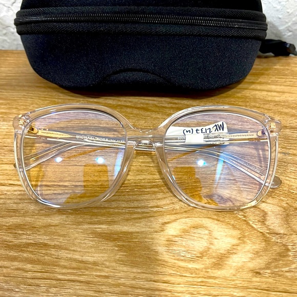 MICHAEL KORS MK2137U 3006SB Clear Transparent Square 57 mm Women's Sunglasses - Picture 1 of 7